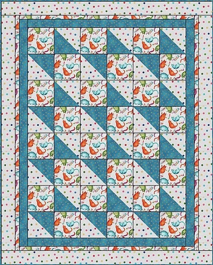 Покрывало пэчворк своими руками схемы Boxes and Bows 3-yard Quilt Pattern Digital Download - Etsy Patchwork quilt patt