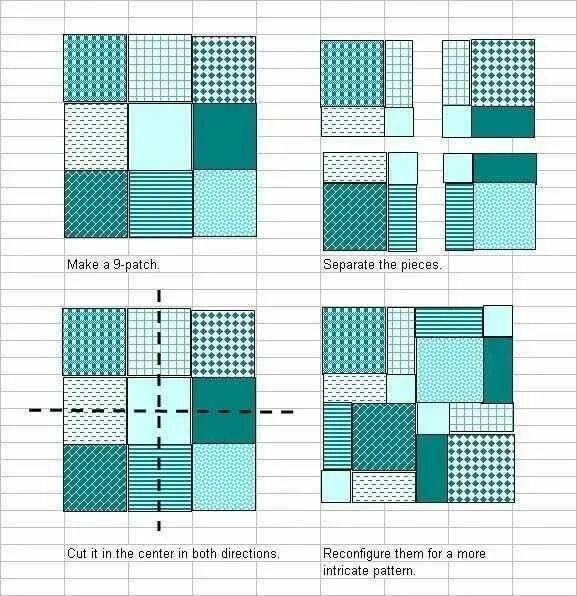 Покрывало пэчворк своими руками схемы лоскуток Patchwork quilt patterns, 9 patch quilt, Beginner quilt patterns