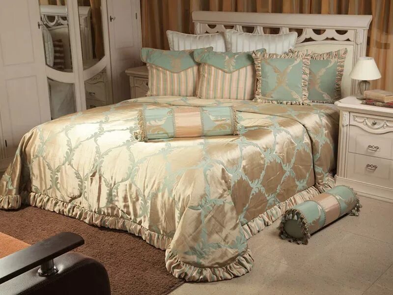 Покрывало в спальню фото новинки Пошив покрывал на заказ в Москве, низкие цены, большой выбор тканей - "КласТек"