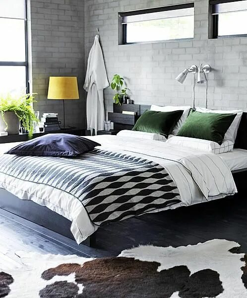Покрывало в стиле лофт Slaapkamerinspiratie Bedroom furniture beds, Home bedroom, Ikea bedroom