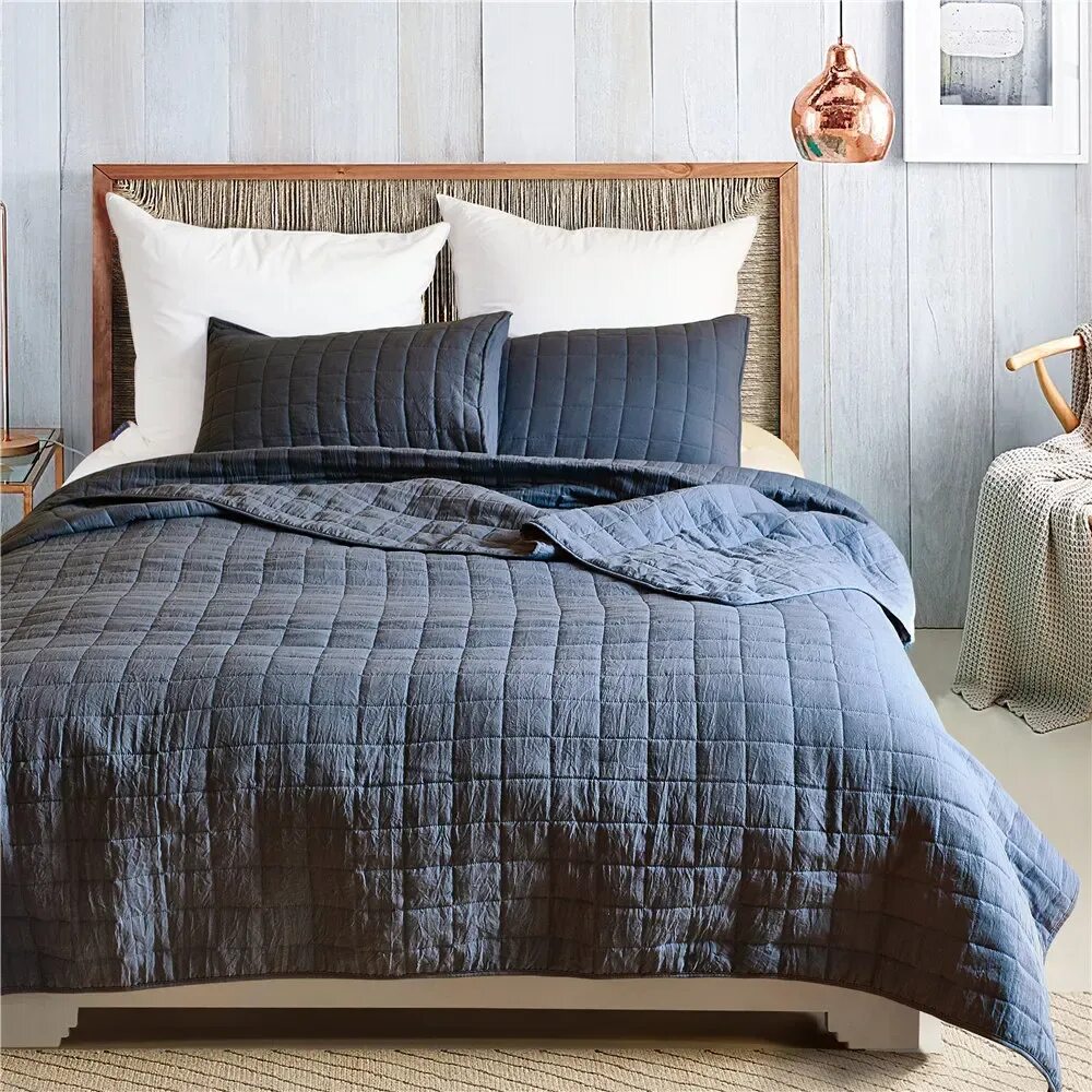 Покрывало в стиле лофт Роскошное покрывало, одеяло, покрывало для кровати в клетку, комплект двуспально