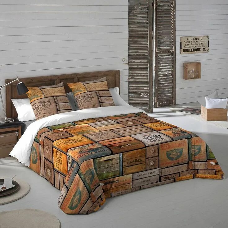 Покрывало в стиле лофт Декоративная ткань в стиле лофт Испания Код:400149v1 Ширина:280см Плотность 190 