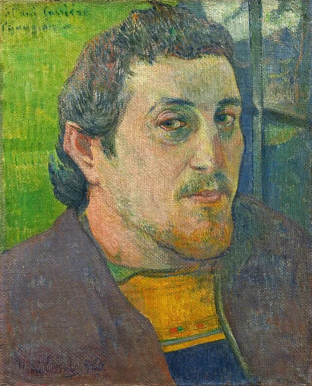 Поль гоген фото Файл:Paul Gauguin - Autoportrait dédié à Carrière (1888 ou 1889).jpg - Википедия