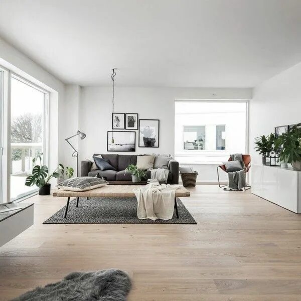 Пол и стиль интерьера modern vinyl plank flooring - Google Search Thiết kế phòng khách, Scandinavian s