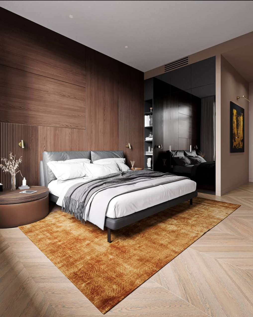 Пол интерьер спальни Bedroom Modern bedroom interior, Bedroom design, Modern bedroom