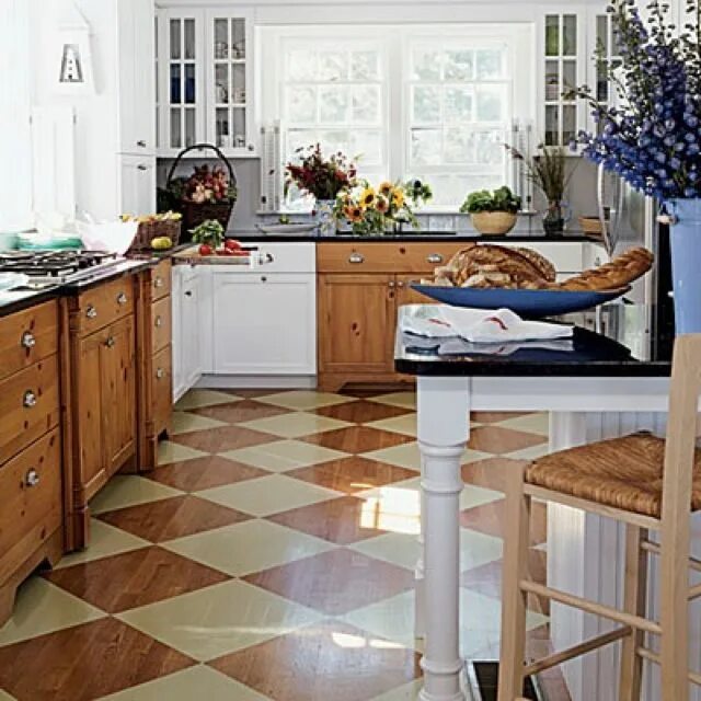 Пол на кухне дизайн diamond wood floors Wood floor design, Rustic flooring, Kitchen flooring