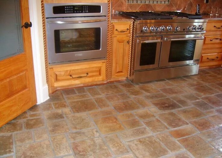 Пол плитка деревянный дом фото Top Brick Kitchen Floor : Brick Kitchen Floor Design - Latest Kitchen Ideas Bric