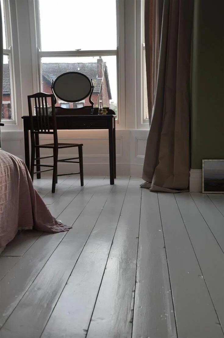 Пол серой краской деревянный покрашенный фото Farrow & Ball Inspiration Bedroom flooring, Room flooring, Painted floors