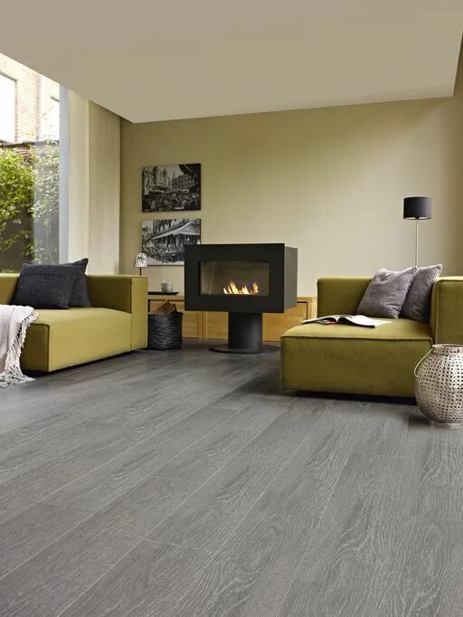 Пол серый дуб в интерьере Pin en Laminate Flooring