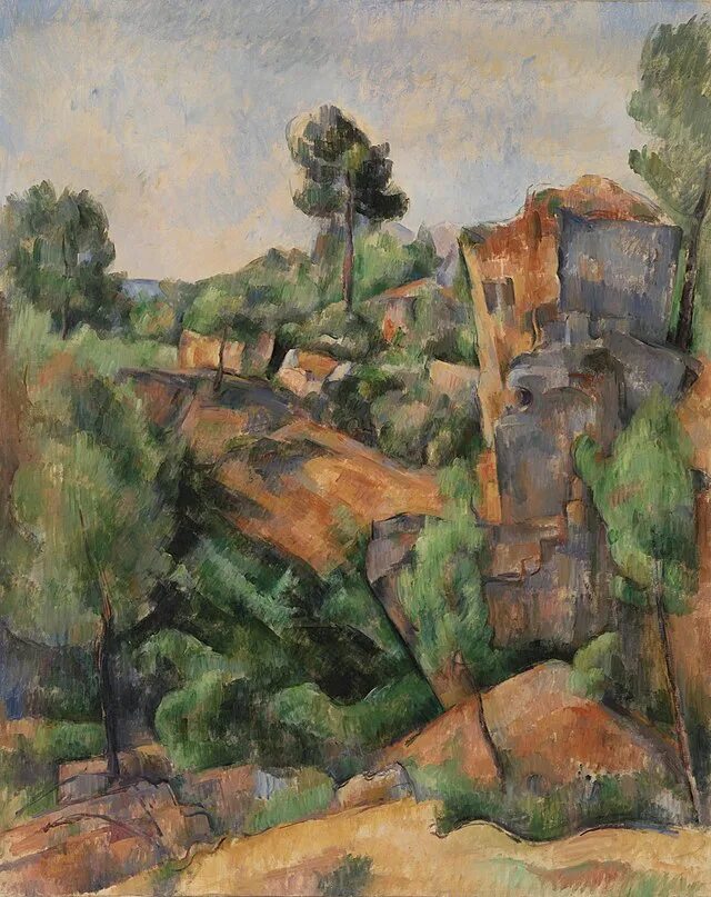 Поль сезанн фото Файл:Paul Cézanne - Bibémus Quarry (Carrière de Bibémus) - BF34 - Barnes Foundat