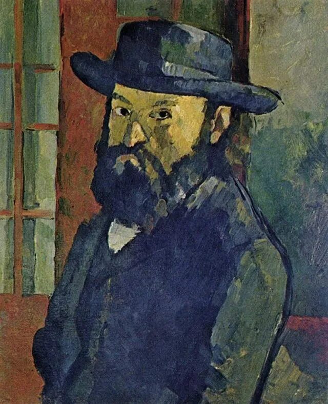 Поль сезанн фото художника File:Portrait de l'artiste au chapeau à large bord, par Paul Cézanne, Yorck.jpg 