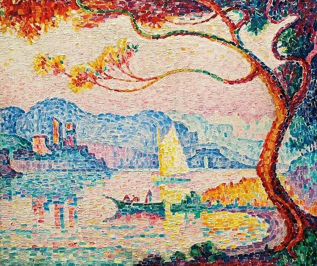 Поль синьяк фото File:'Antibes. Petit Port de Bacon' by Paul Signac, 1917.jpg - Wikipedia