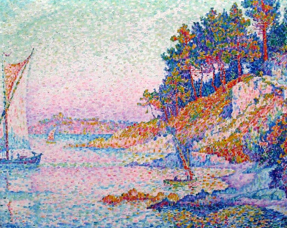 Поль синьяк фото Paul Signac, La Calanque1906,Huile sur toile,73 x 93 cm,Musée Royal des Beaux-Ar