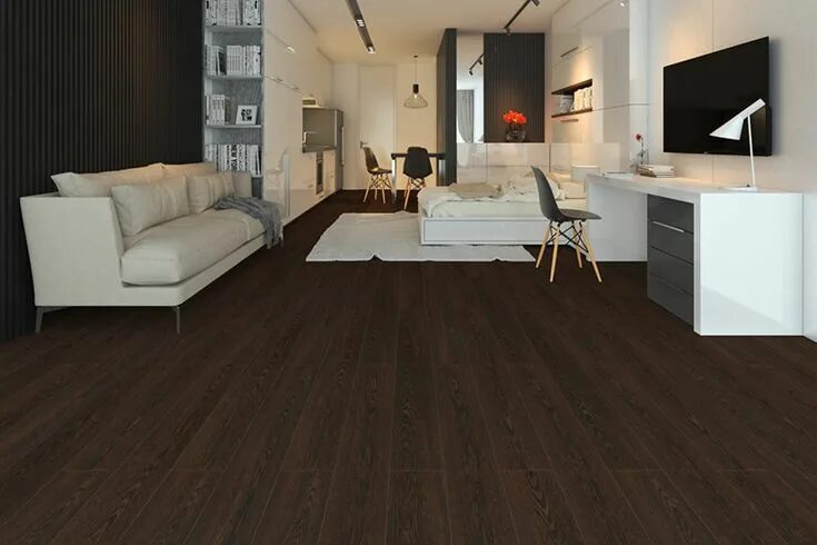 Пол цвета венге в интерьере Dark Wenge Laminate Flooring 8mm By 195mm By 1380mm Best laminate, Waterproof fl