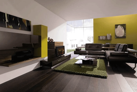 Пол цвета венге в интерьере Natural wood floor living room design Living Room Dark wood furniture living roo