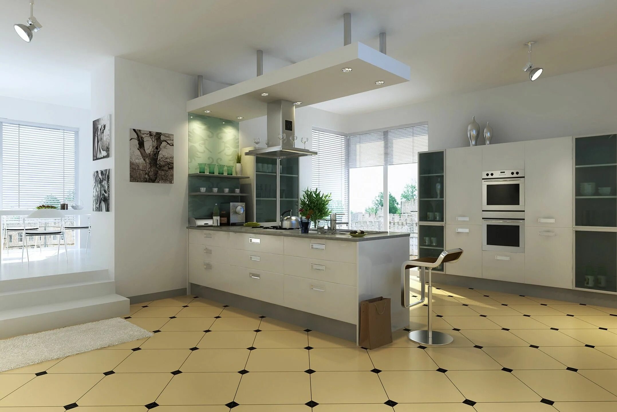 Пол в кухне гостиной плитка фото 5 Reasons Why Modular Kitchen Designs Are The Latest Trend in Home Decor Kitchen