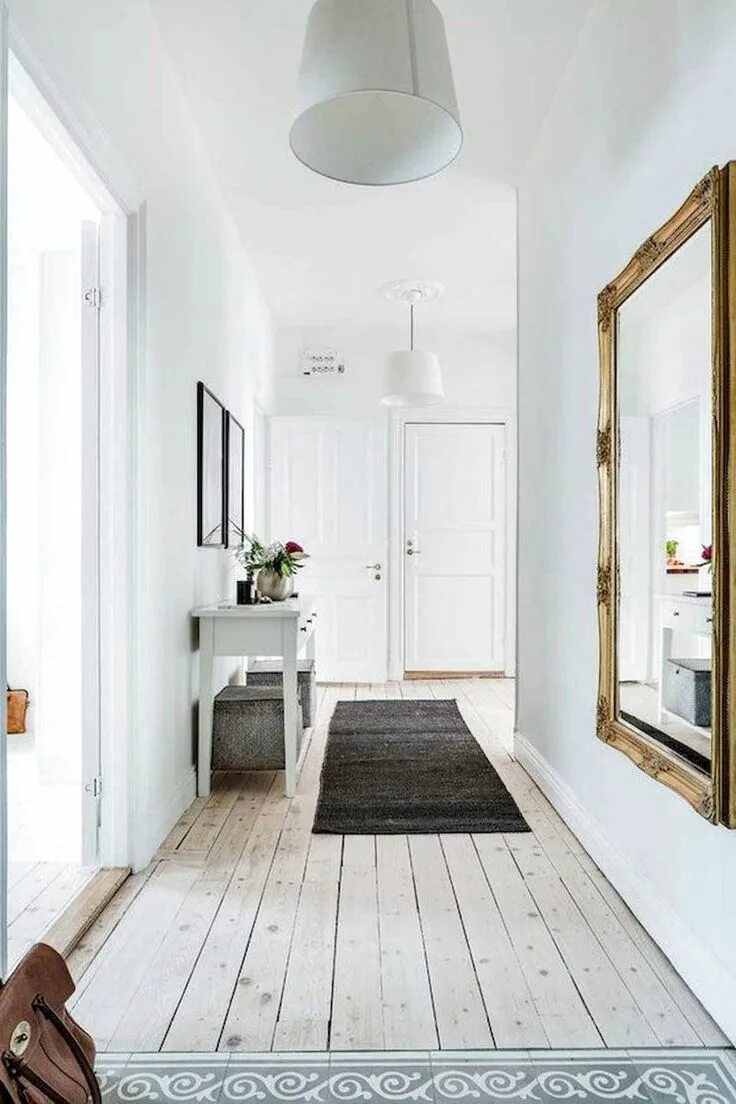 Пол в скандинавском стиле интерьера 32852pch Modern farmhouse flooring, Modern farmhouse interiors, Hallway designs