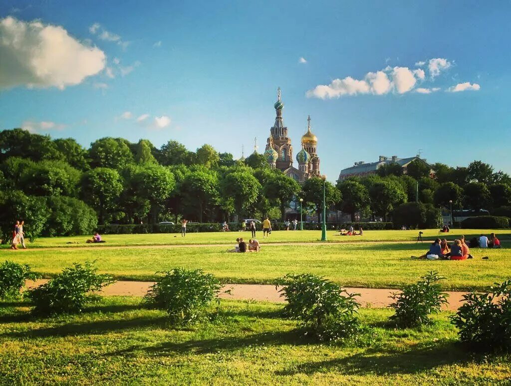 Поле фото в санкт Панорама: Марсово поле, парк культуры и отдыха, Санкт-Петербург, Марсово поле - 