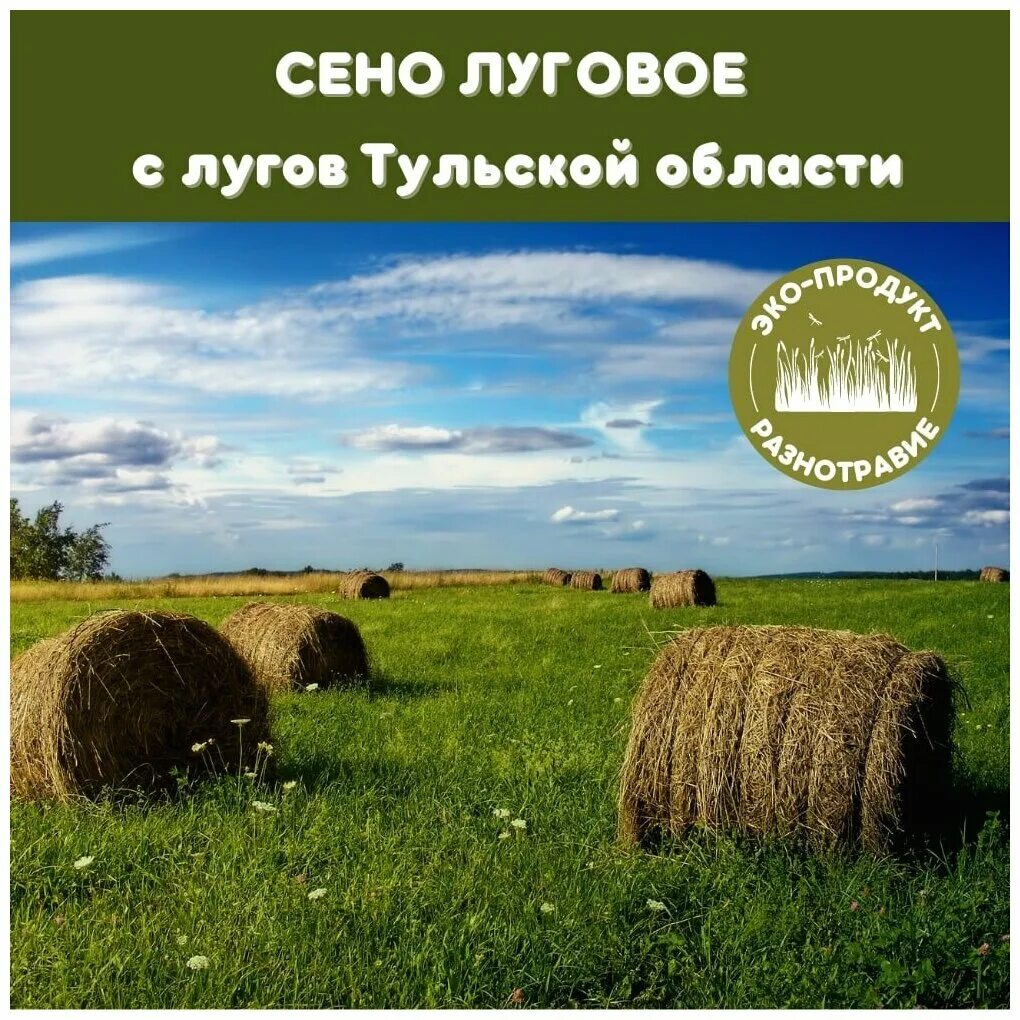 Поле со стогами сена фото "Сено Полесье для грызунов и хорьков" 5кг - купить в интернет-магазине по низкой