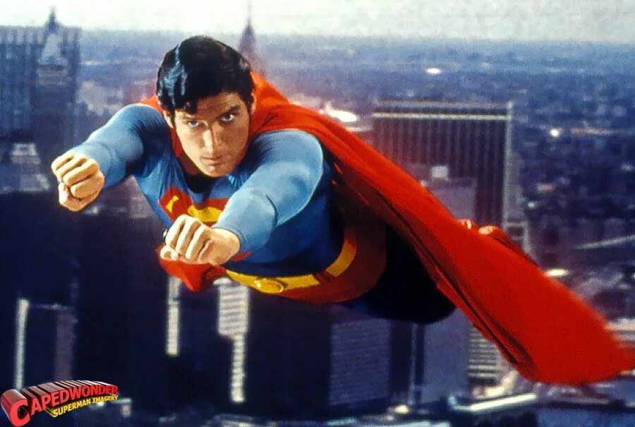 Полет супермена фото CHRISTOPHER REEVE THE REAL MAN OF STEEL Superman movies, Superman photos, Superm