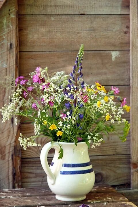 Полевые цветы в интерьере Natural Flower Bouquet Kukkavaasi - Free photo on Pixabay Wild flower arrangemen