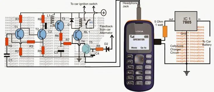 Полезные электронные схемы своими руками самоделки Cep Telefonu Kontrollü Araba Marş Devresi Ev Yapımı Devre Projeleri Car starter,