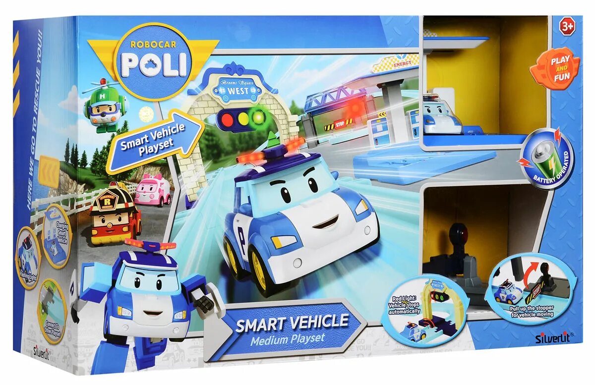 Поли игрушки фото Robocar Poli Игровой набор Средний трек - купить с доставкой по выгодным ценам в