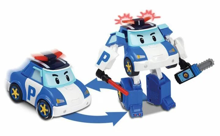 Поли игрушки фото Robocar Poli, Машинка Поли трансформер со светом и инструментами (серия 12,5 см)