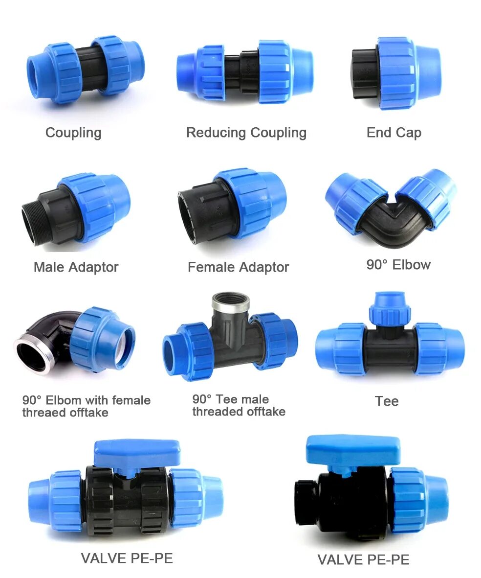 Полиэтилен способ соединения 20 Mm End Caps For Drip Irrigation Pp Pipe Compression Fittings - Buy 20 Mm End 