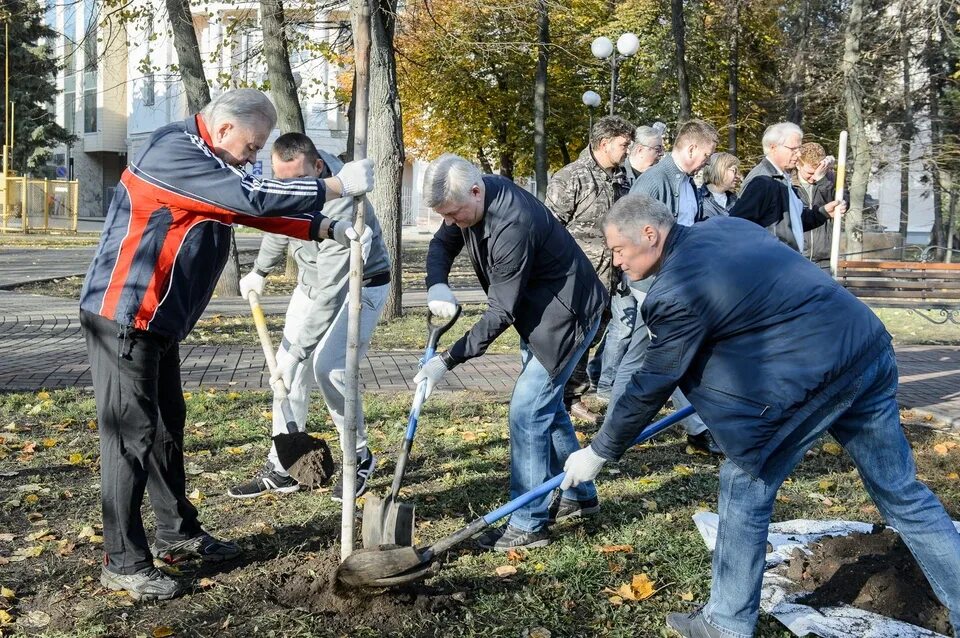 Поликлиника 3 прокопьевск субботник фото Александр Гусев принял участие в субботнике - KP.RU