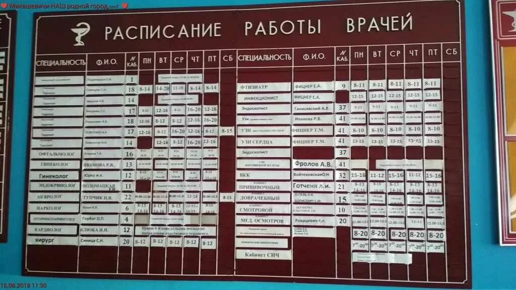 Временно не работает: Поликлиника № 1, поликлиника для взрослых, Кемеровская обл