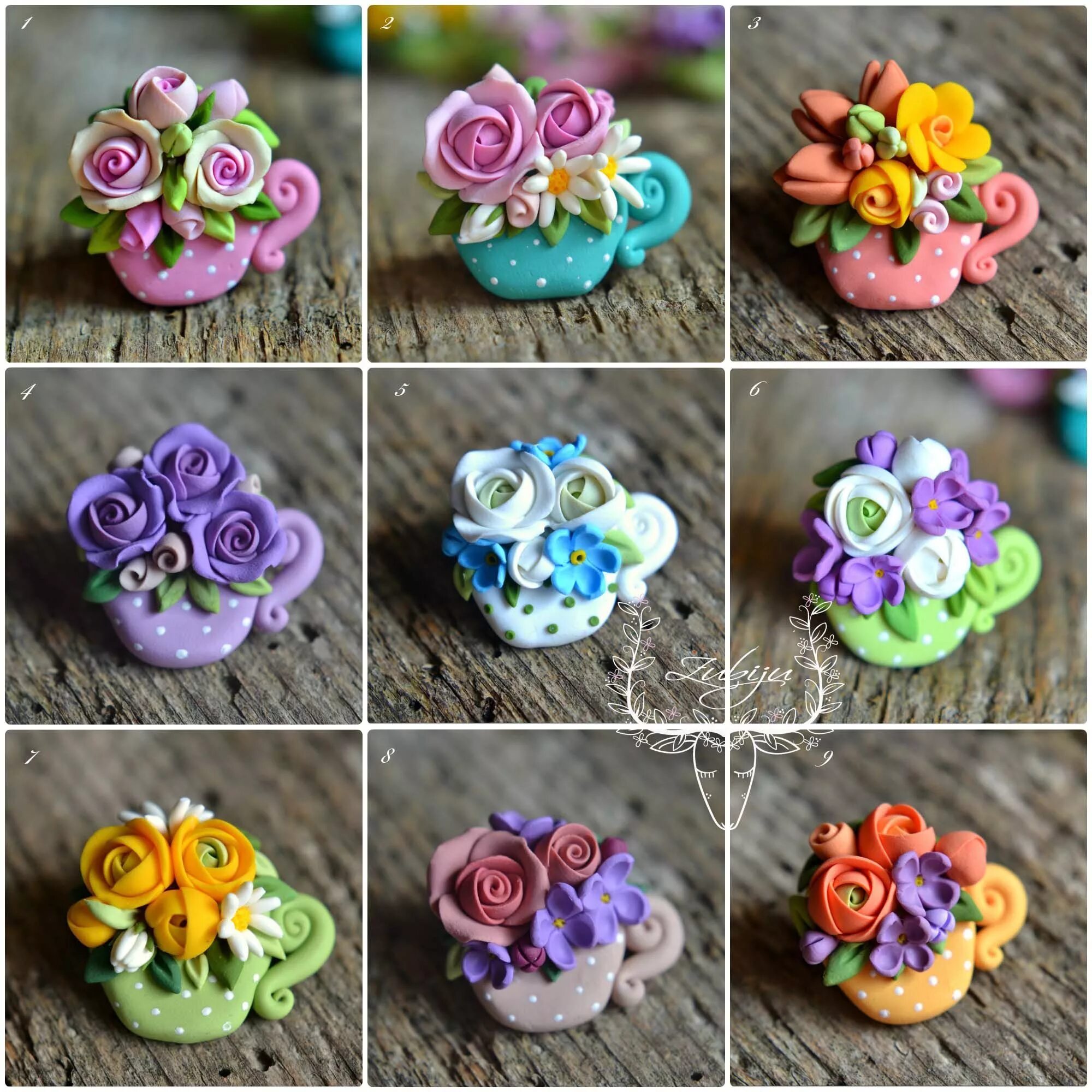 Полимерная глина свои в домашних условиях martisoare Polymer clay embroidery, Polymer clay flowers, Polymer clay crafts