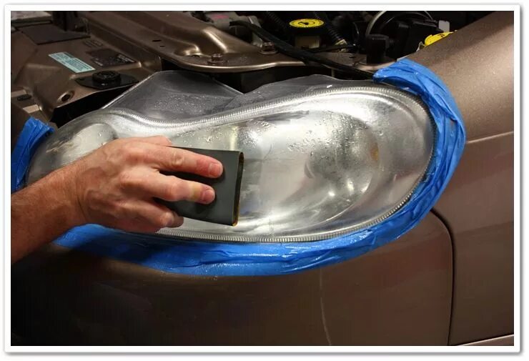 Полировать фары своими руками в домашних Headlight Restoration Process Ask a Pro Blog