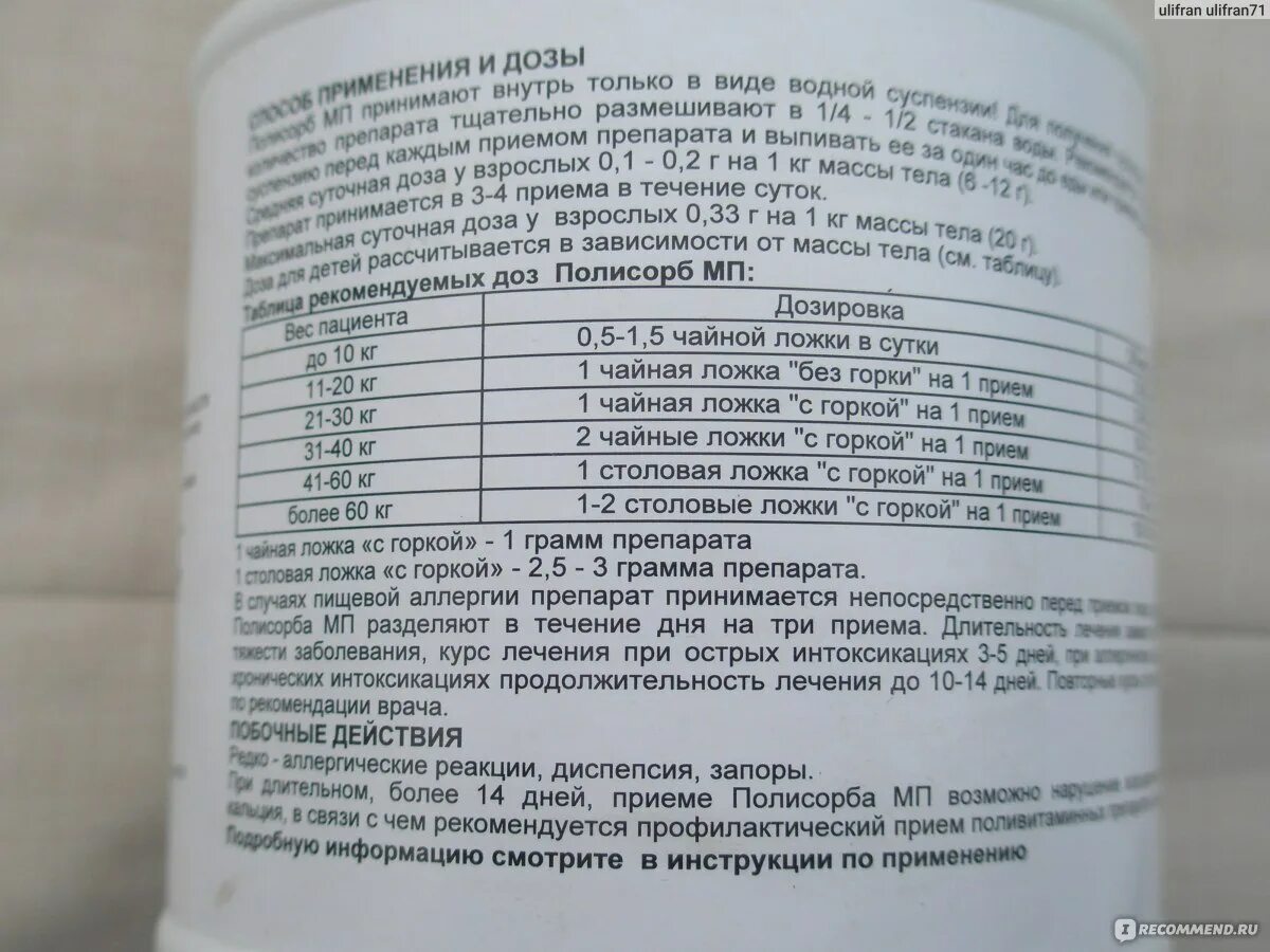 Полисорб инструкция фото Энтеросорбенты Полисорб МП - "Кому помог Полисорб МП? Может ли он заменить Энтер