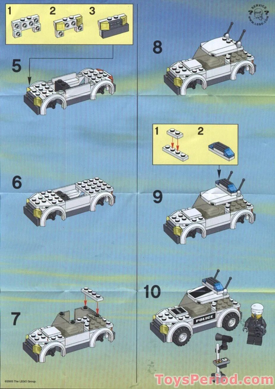 Полицейская машина инструкция по сборке Abwesenheit Allgemein gesagt Vorschlag lego 7236 UBahn Machen wir das Echo