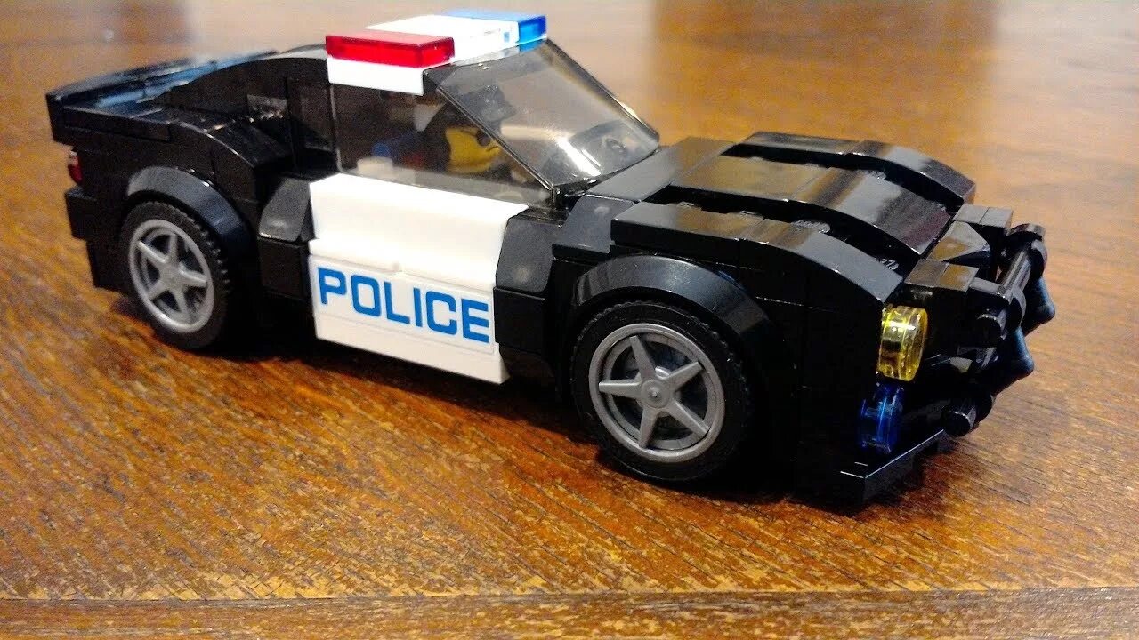 Полицейская машина самоделка Custom Lego Police Car - Camaro Interceptor MOC - YouTube