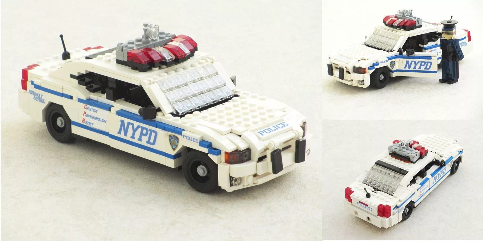 Полицейская машина самоделка NYPD Dodge Charger Lego baby, Lego projects, Lego tractor