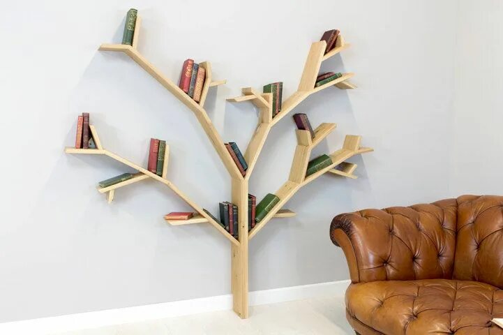 Полка дерево фото Les arbres étagères - bibliothèques - 2Tout2Rien Creative bookshelves, Unique bo