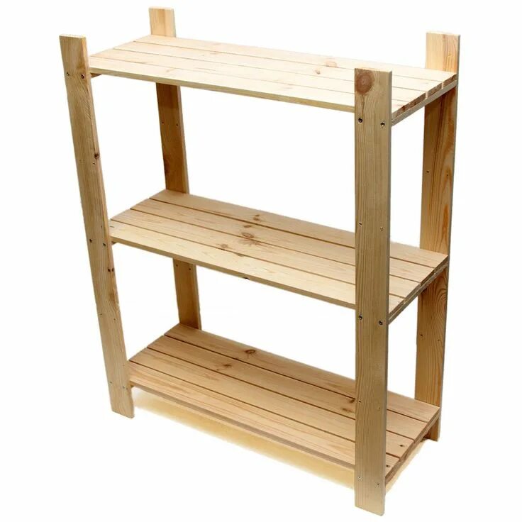 Полка деревянная напольная своими руками фото shelves ... Shelf Unit - Pine Shelves with 3 Wooden Shelves - Freestanding Rack 