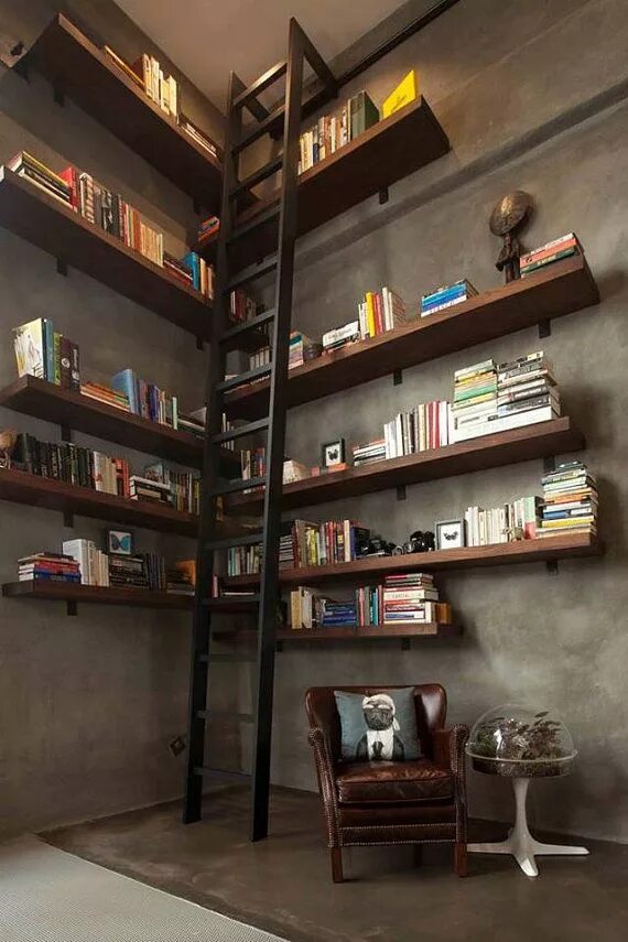 Полка для книг в стиле лофт Shelf Brackets, Metal shelving brackets- 2"x 8" industrial style shelf