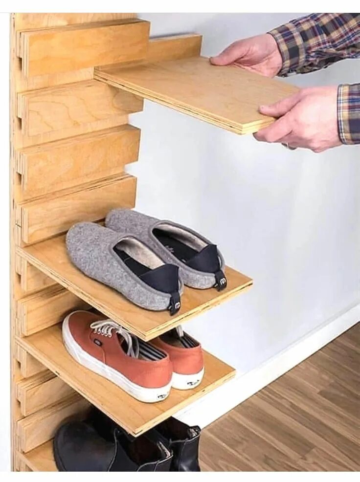 Полка для обуви своими руками фото Shoe rack Shoe rack closet, Diy shoe storage, Diy shoe rack