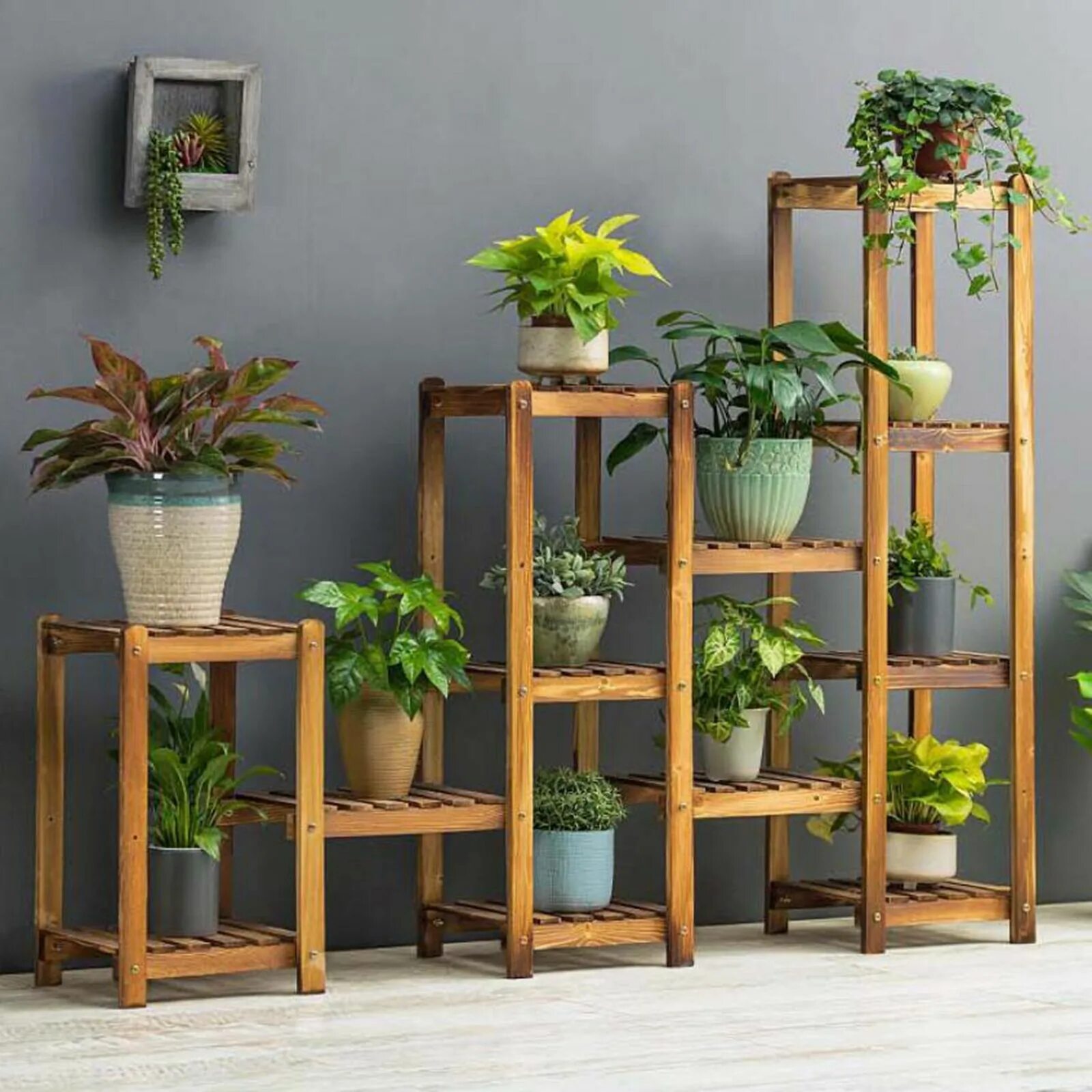 Полка для цветов в интерьере фото awesome Wooden Indoor Plant Stand wooden indoor plant stand Plant stand, Hanging