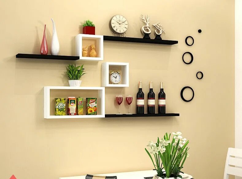 Полка на стену декор Floating Cube shelves Wall shelf decor, Shelf decor living room, Small bedroom d