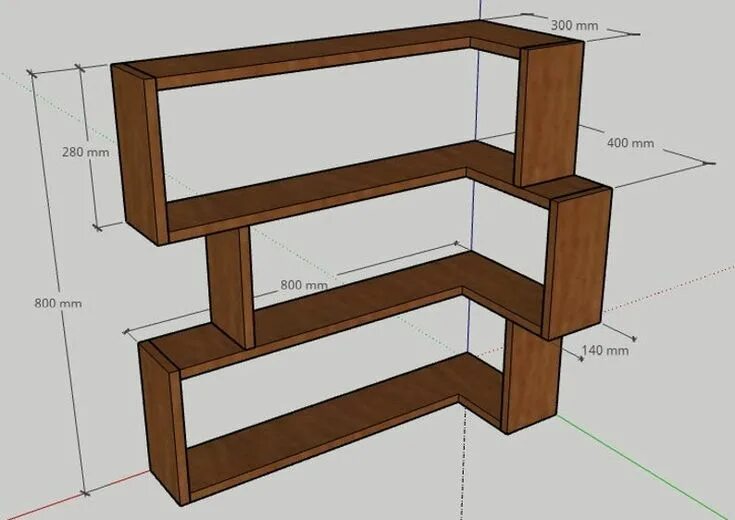 Полка на стену своими руками чертежи Solide bois de pin étagères flottantes dangle artisanat Etsy Décoration étagères