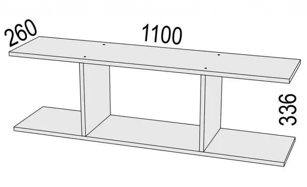 Полка на стену своими руками чертежи Полка, 110х26х34 см, 1 шт. - купить по низким ценам в интернет-магазине OZON (14
