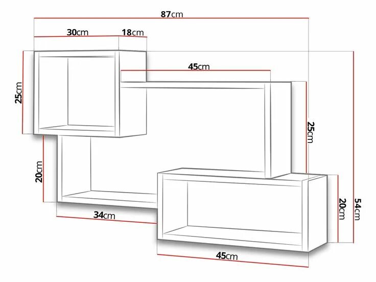 Полка на стену своими руками чертежи Nástenná polica Cygni 005 - Mirjan24.sk Home decor shelves, Diy furniture bluepr