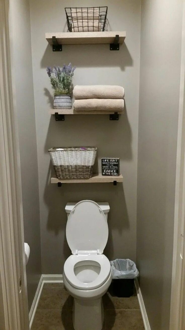 Полка над туалетом фото Bathroom Storage Ideas are always hard to come by because you never really know 