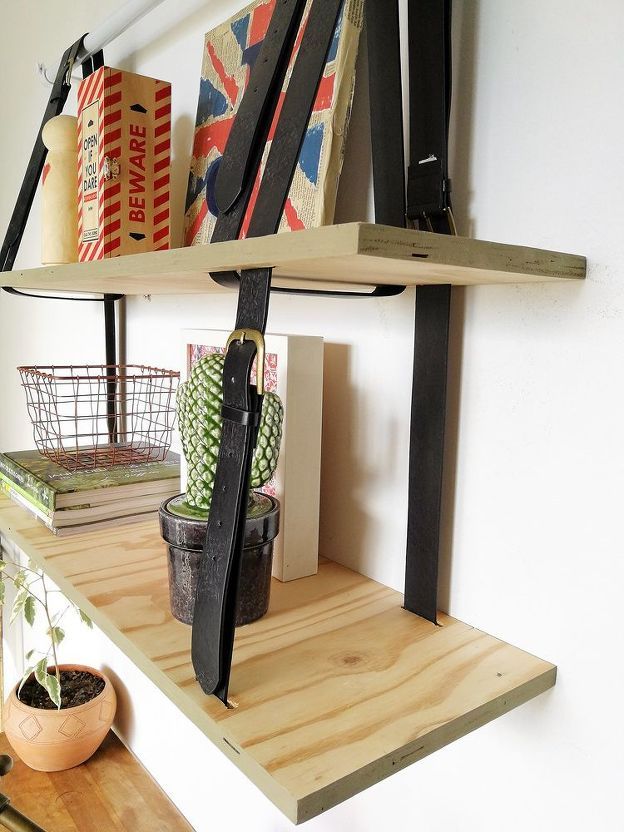 Полка самоделка How to Make Quick and Easy Hanging Shelving DIY Hanging shelves, Diy hanging she