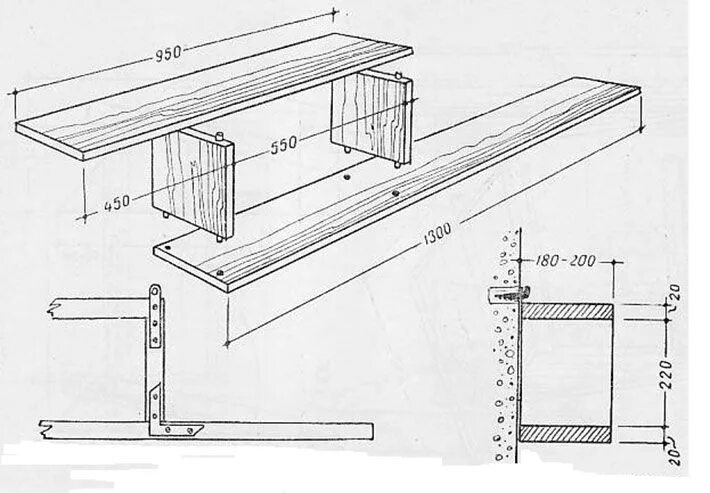 Полка своими руками схема Пин на доске Wooden fabrication