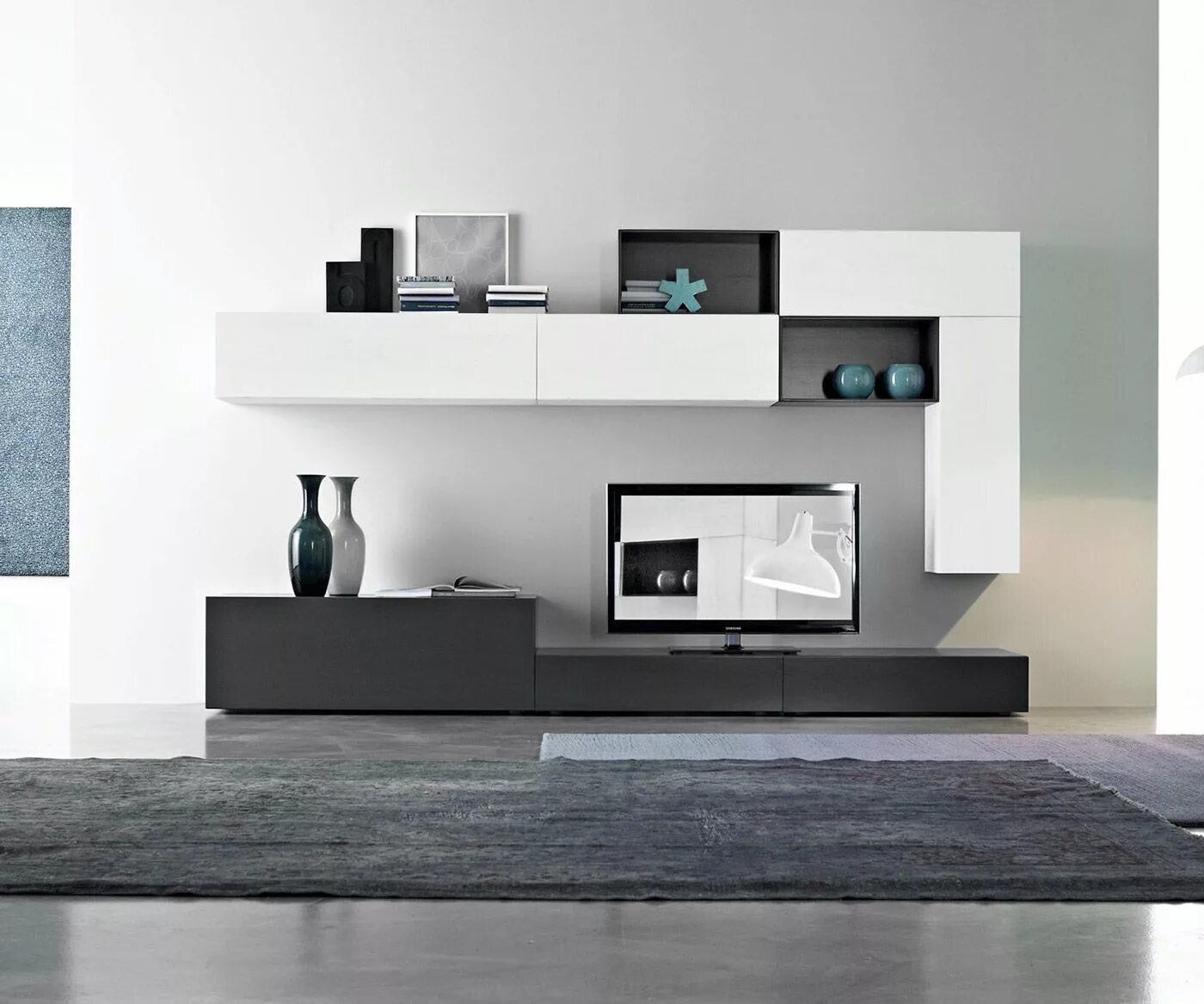 Полка в гостиную в современном стиле фото Modern TV wall made of sustainable solid wood on Behance Living room tv wall, Mo
